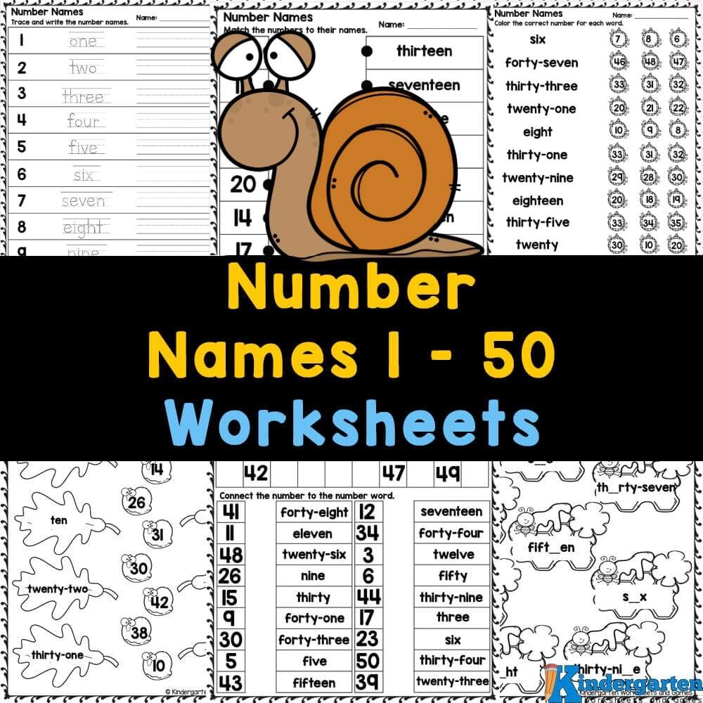 Number Names 1 To 50 Worksheets Number Names 1 To 50 Worksheets