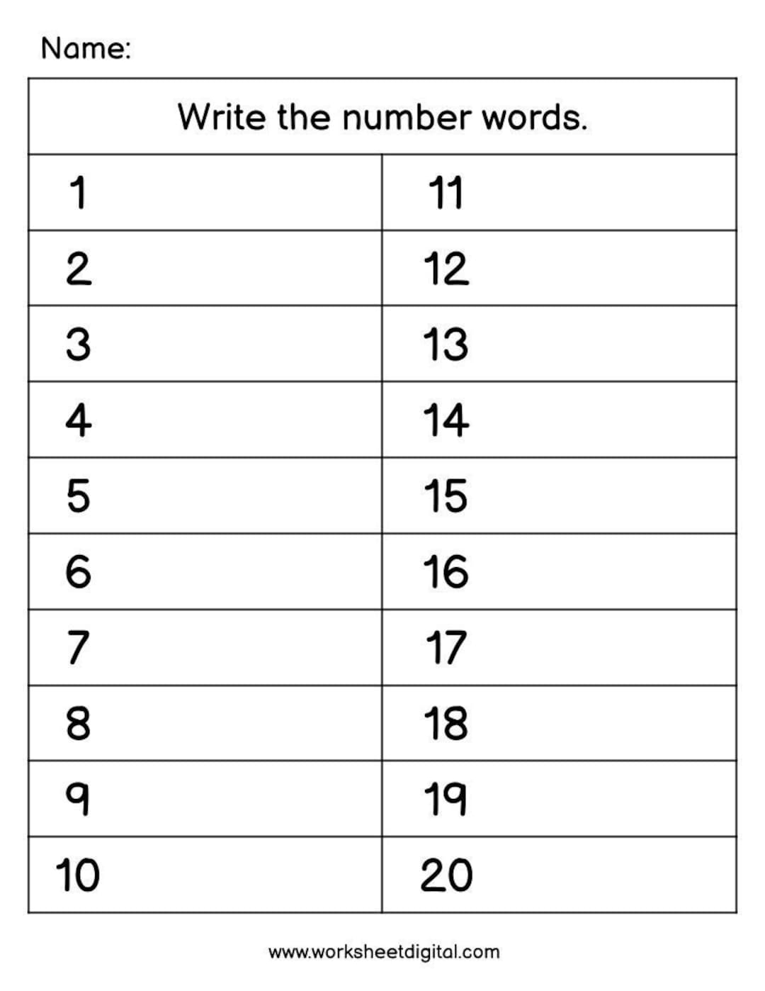 Number Words 1 100 Worksheet Homeschool Printable PDF Etsy Number Words 1 100 Worksheet Homeschool Printable PDF Etsy