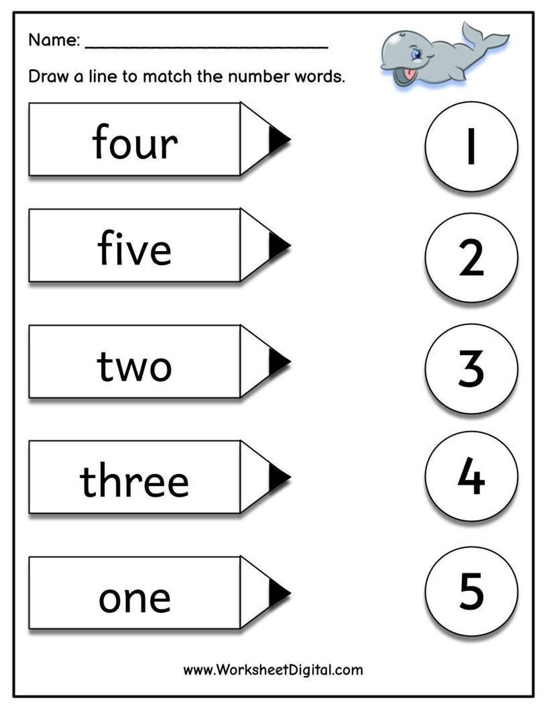 Numbers 1 30 Matching Worksheet Preschool Kindergarten PDF Download Etsy Israel Match Number And Words Worksheet Digital 1 Teacher Made Resources