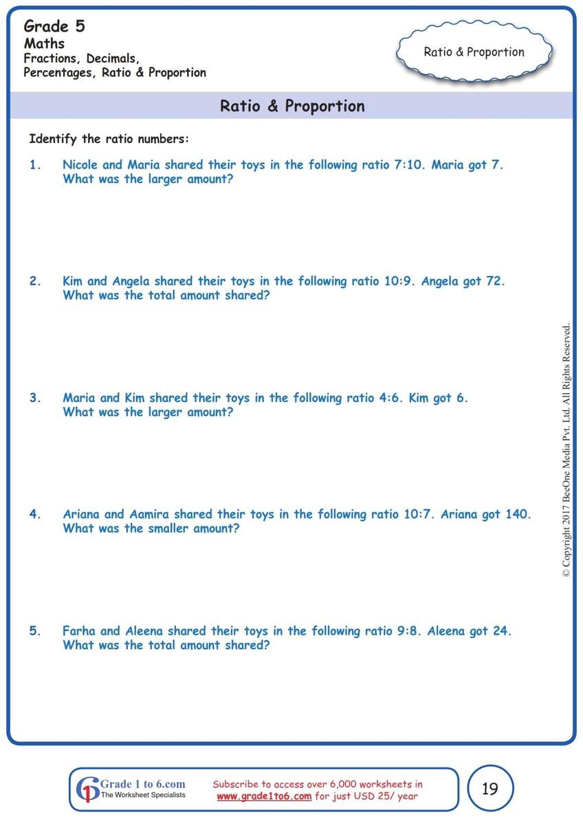 Partitive Proportion Worksheet Worksheets Library