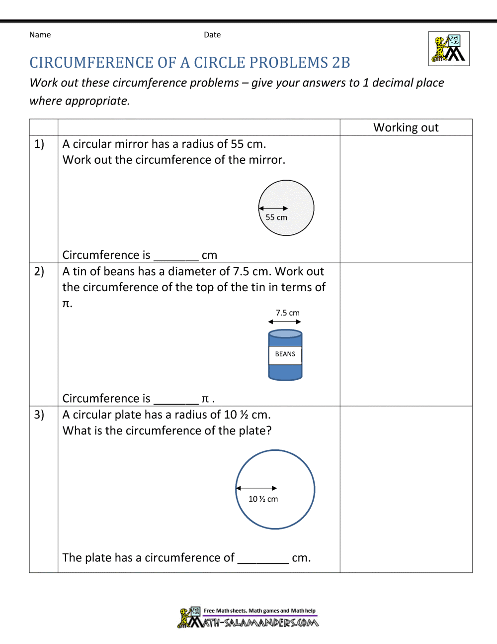 Perimeter Of A Circle