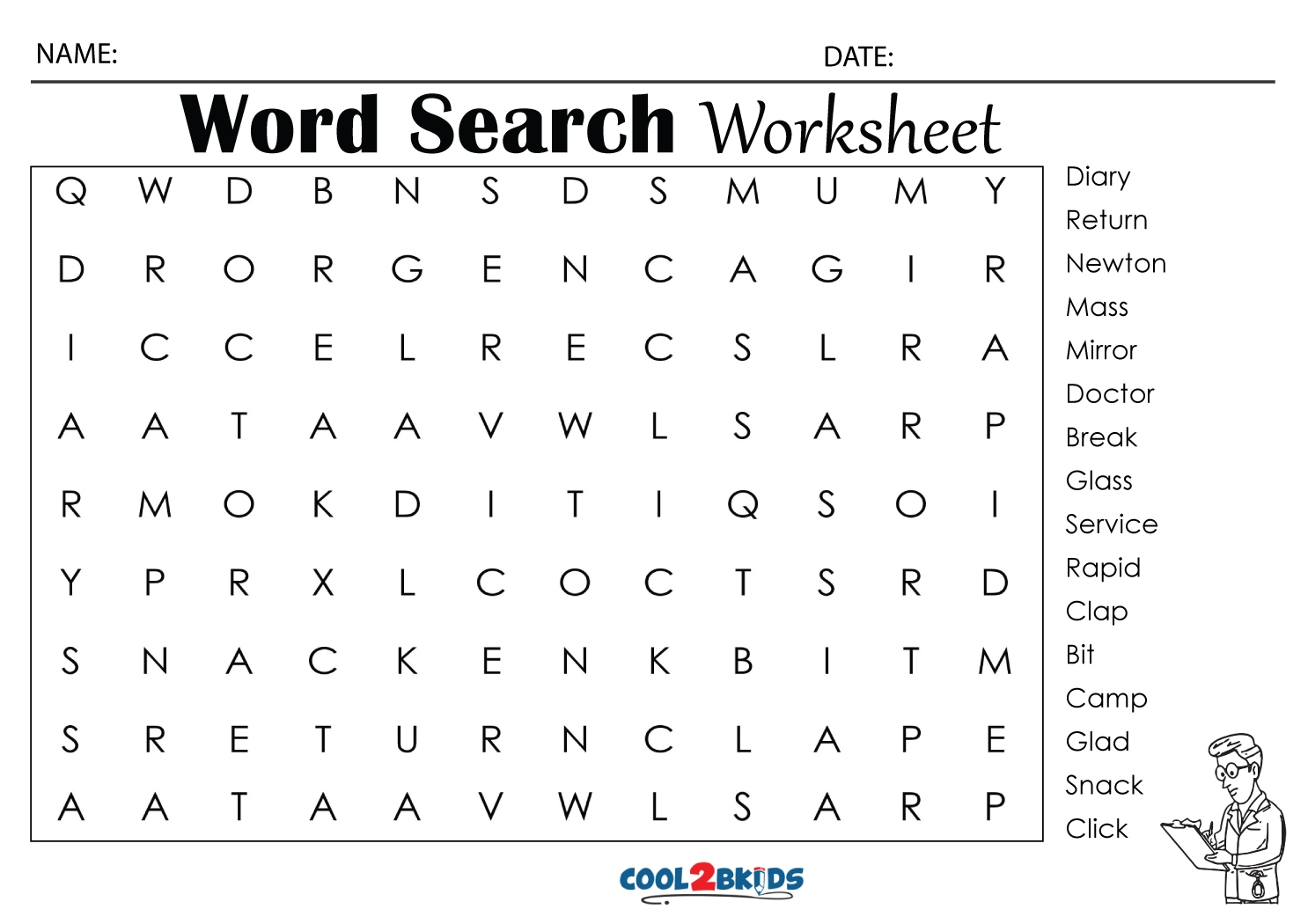 Printable 4th Grade Word Search Cool2bKids 4th Grade Word Search 10 Free PDF Printables Printablee