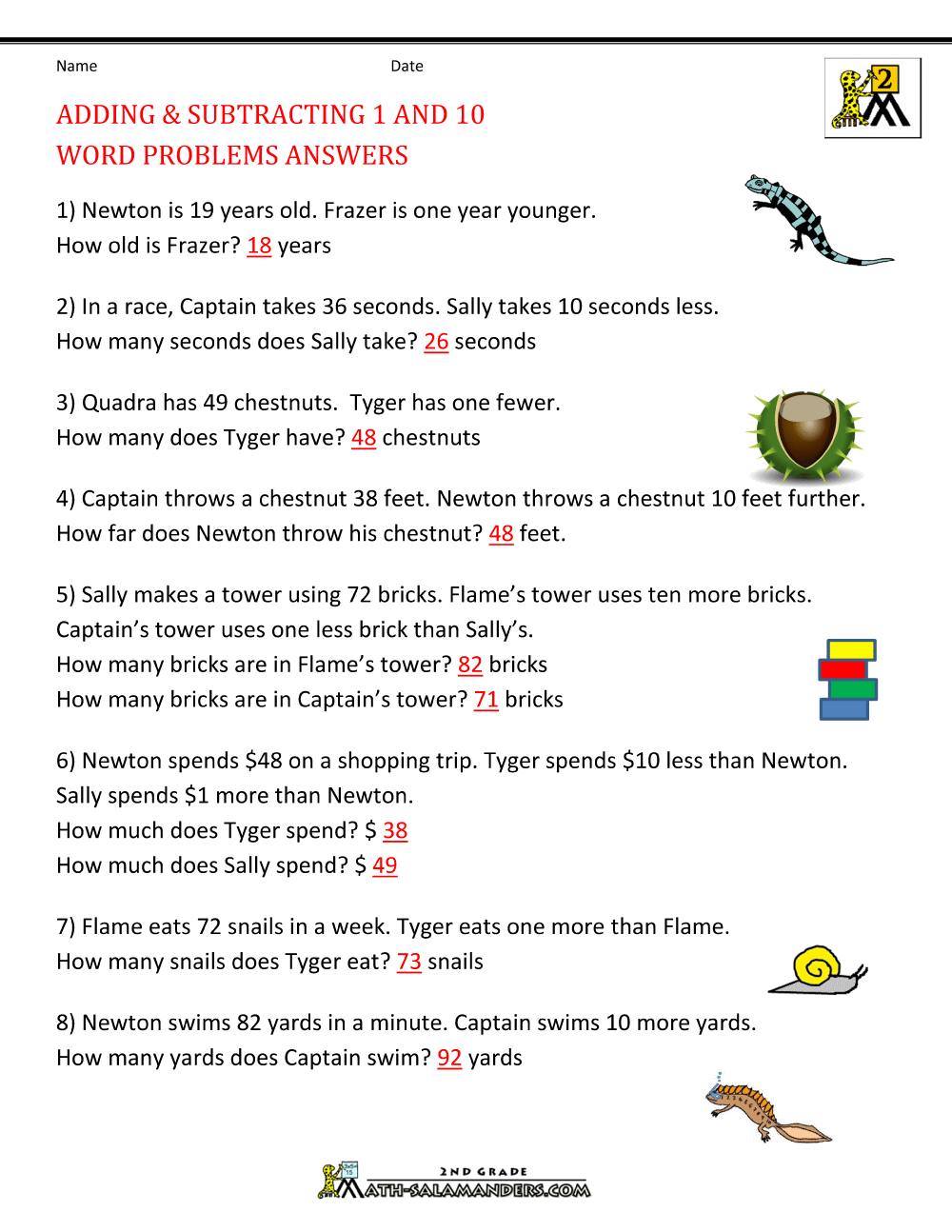 Printable Addition And Subtraction Worksheets