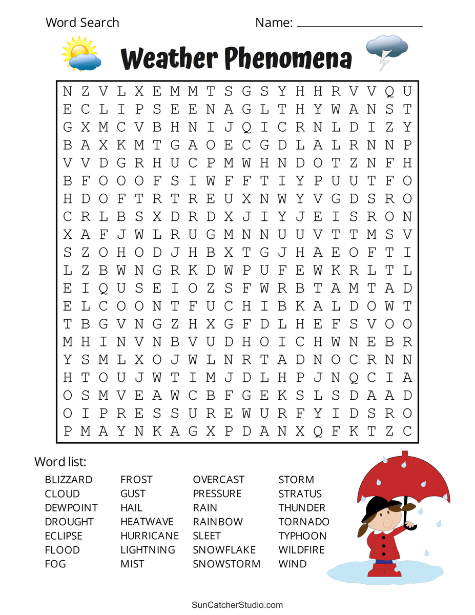 Page 4 Free Printable Word Search Worksheet Templates Canva