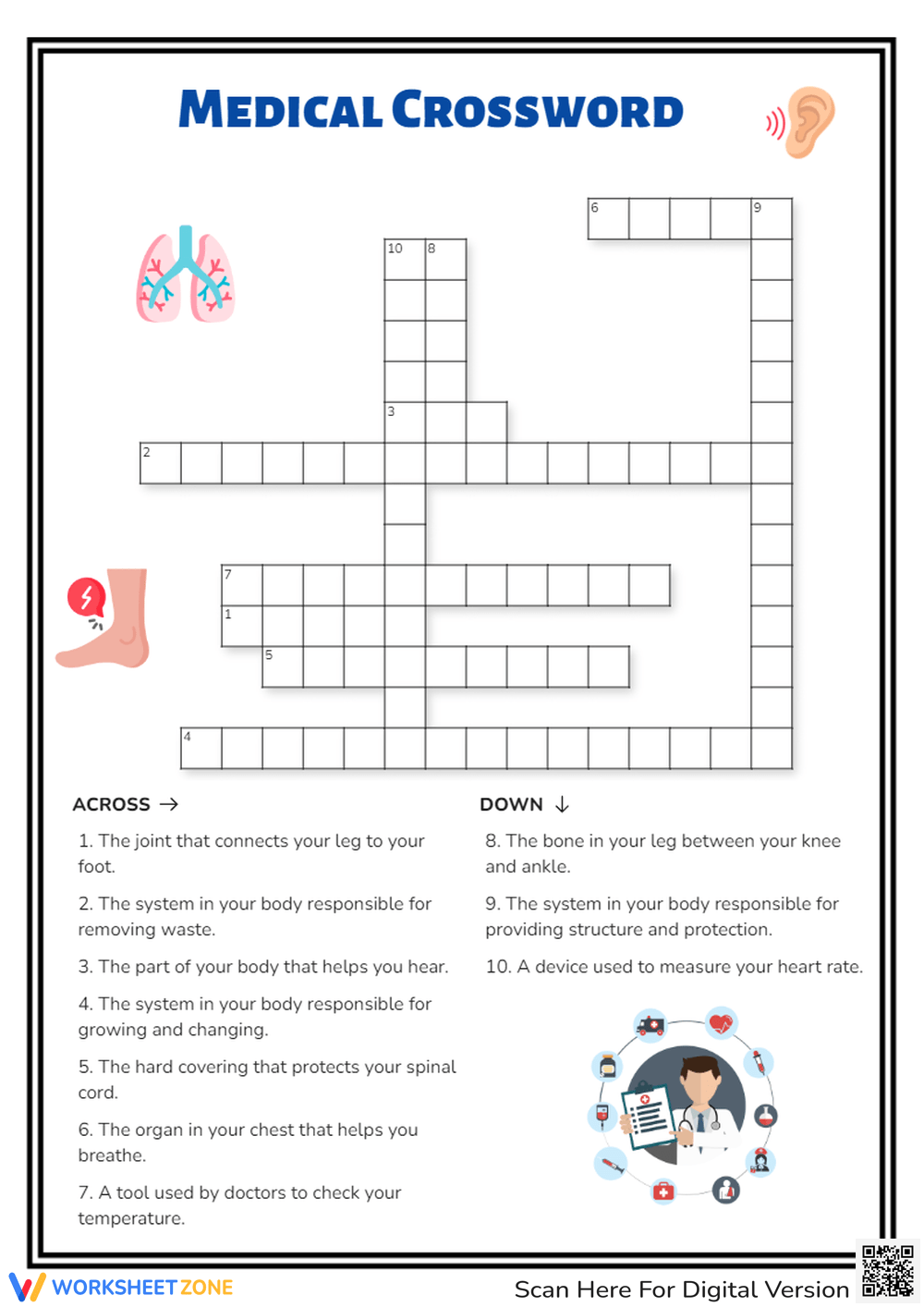 Printable Medical Terminology Word Search Worksheets Download