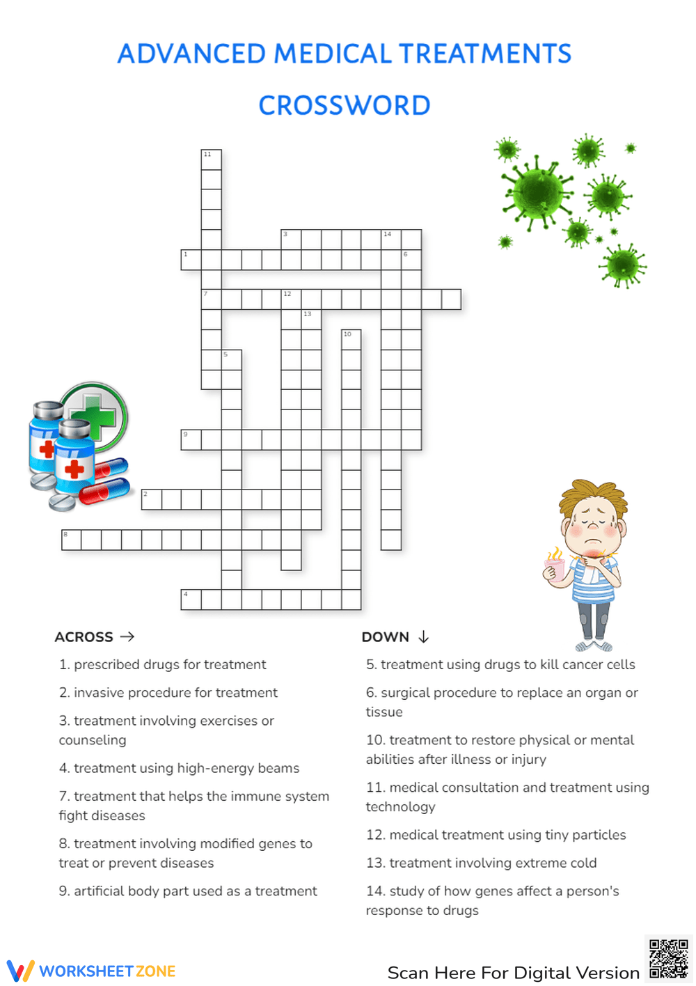 Printable Medical Terminology Word Search Worksheets Download