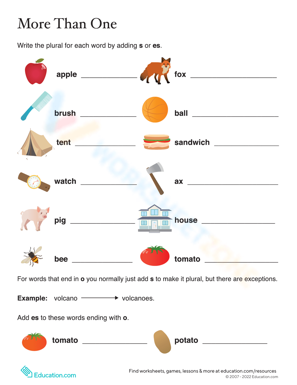 Printable Plural Nouns Worksheets Printable Plural Nouns Worksheets