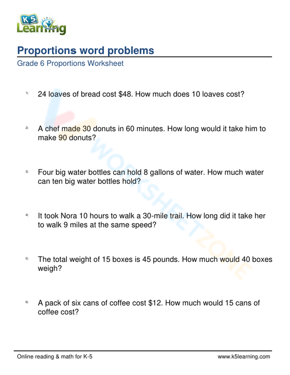 Proportions Word Problems 2 Worksheet Proportions Word Problems 2 Worksheet