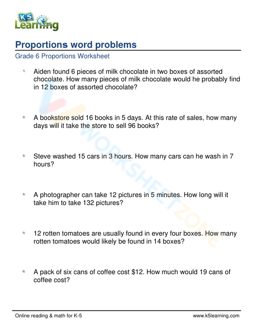 Proportions Word Problems 3 Worksheet Proportions Word Problems 3 Worksheet