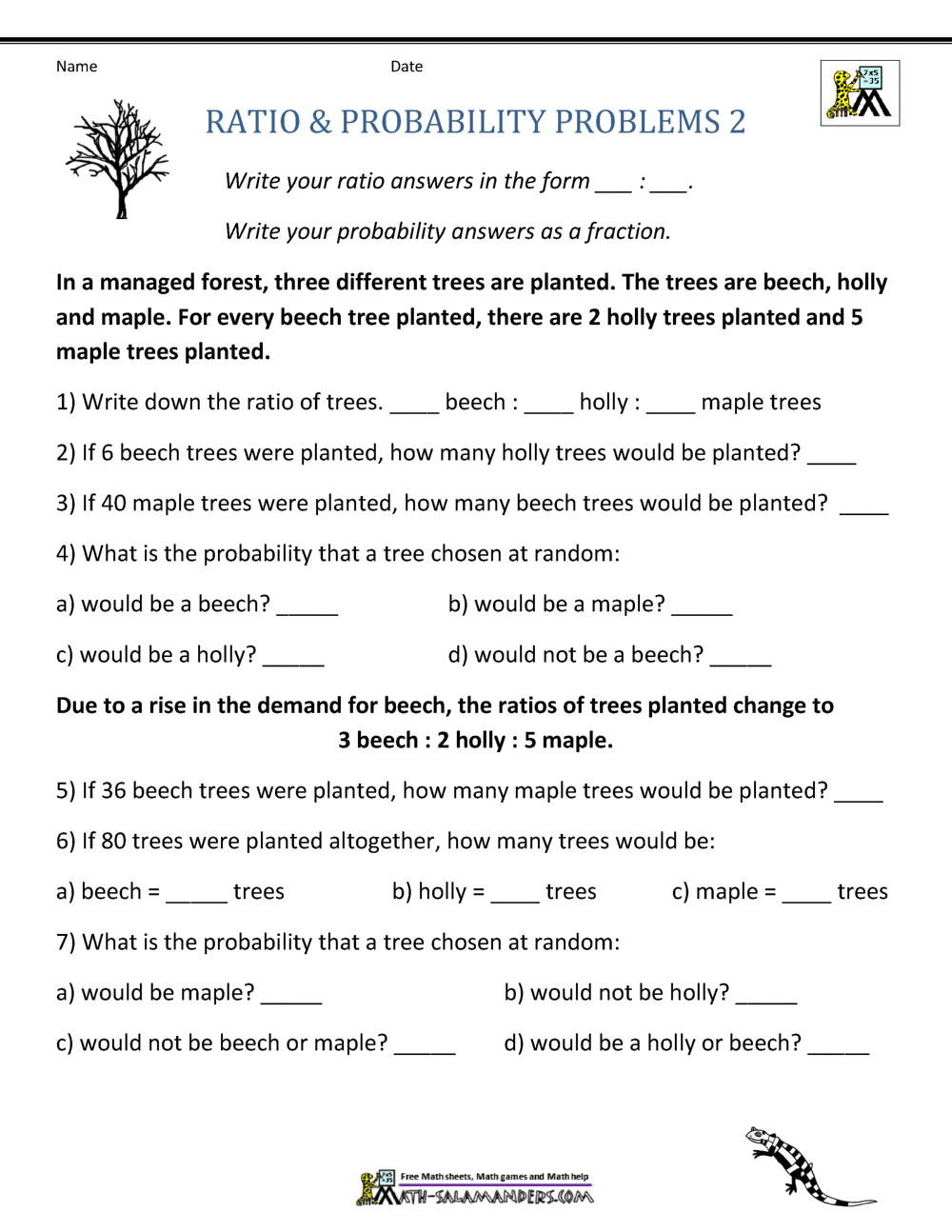 Ratio Word Problems Ratio Word Problems