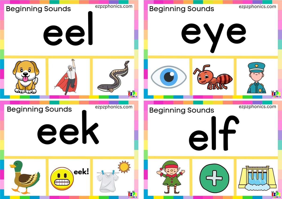 Read The Word And Clip The Correct Image Clip Card Letter E 2 Ezpzphonics Long E Worksheets Phonics Activities 1st Grade Pandamania
