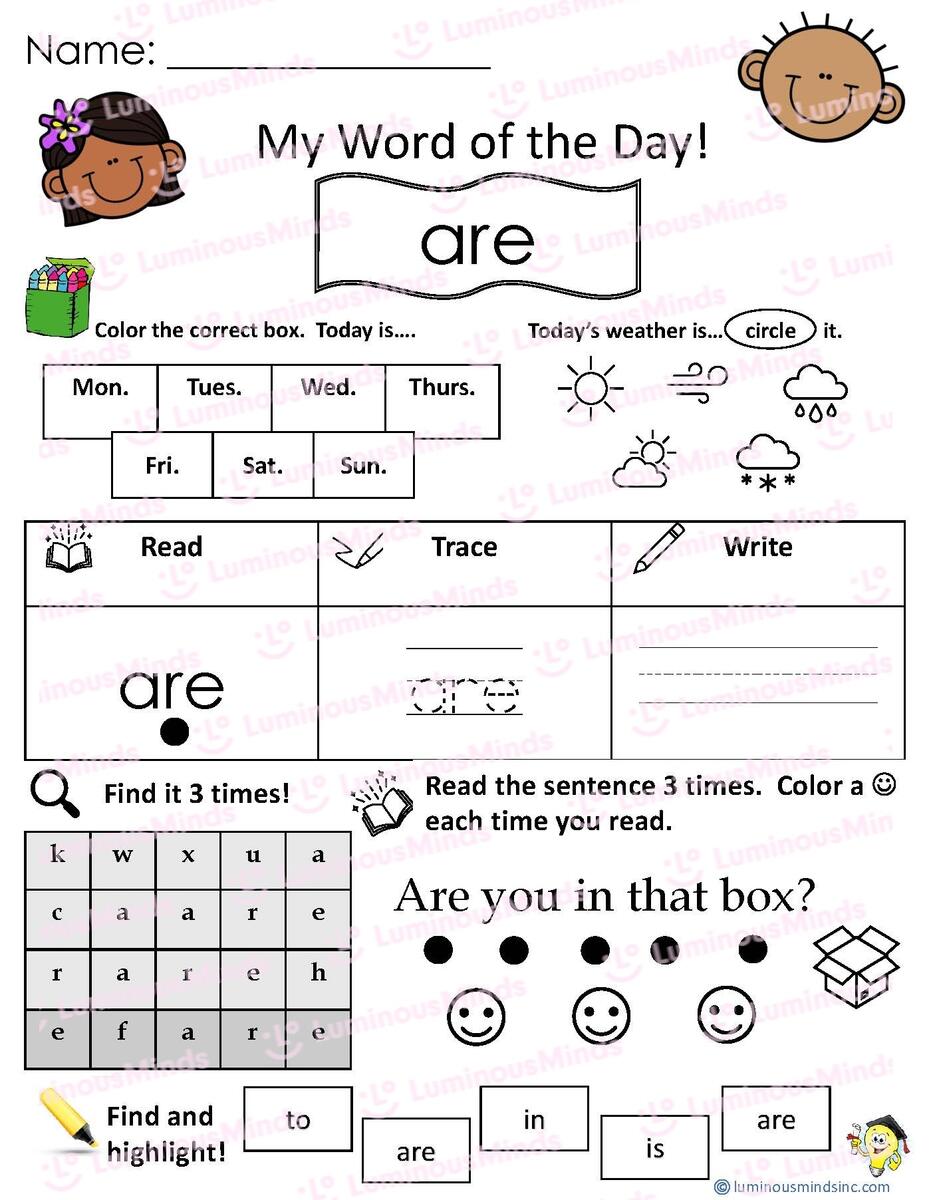 Reading Comprehension Worksheets My Word Of The Day Are Reading Comprehension Worksheets My Word Of The Day Are