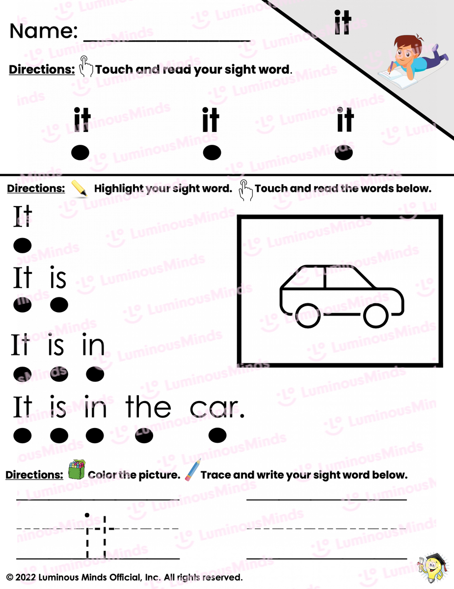 Reading Comprehension Worksheets Sight Word Reading Fluency Practice It Reading Comprehension Worksheets Sight Word Reading Fluency Practice It