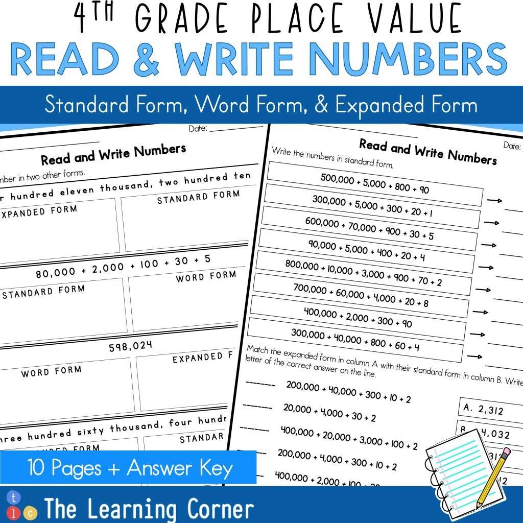 Representing Numbers Standard Form Word Form And Expanded Form Worksheets Library Representing Numbers Standard Form Word Form And Expanded Form Worksheets Library
