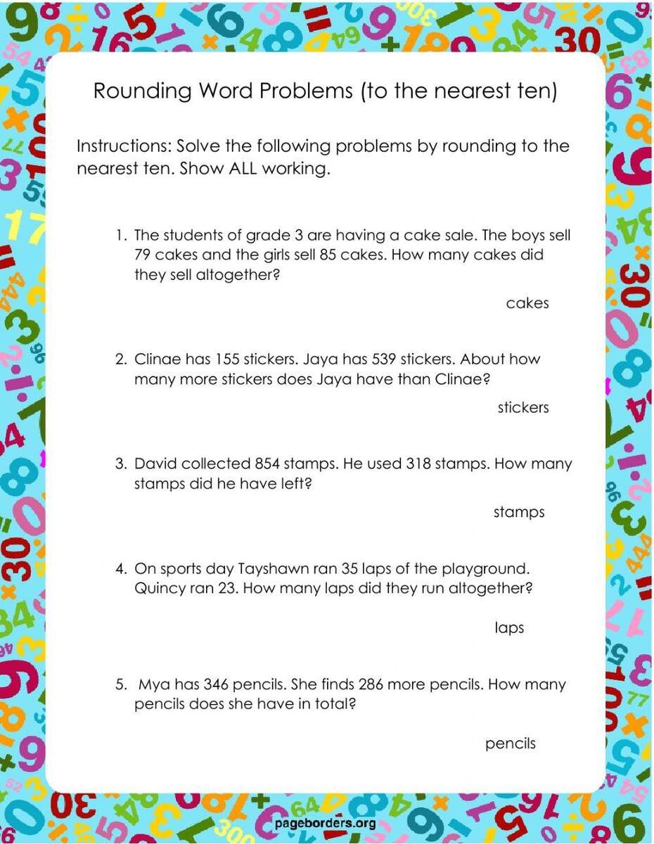 Rounding Decimal Worksheets Superstar Worksheets