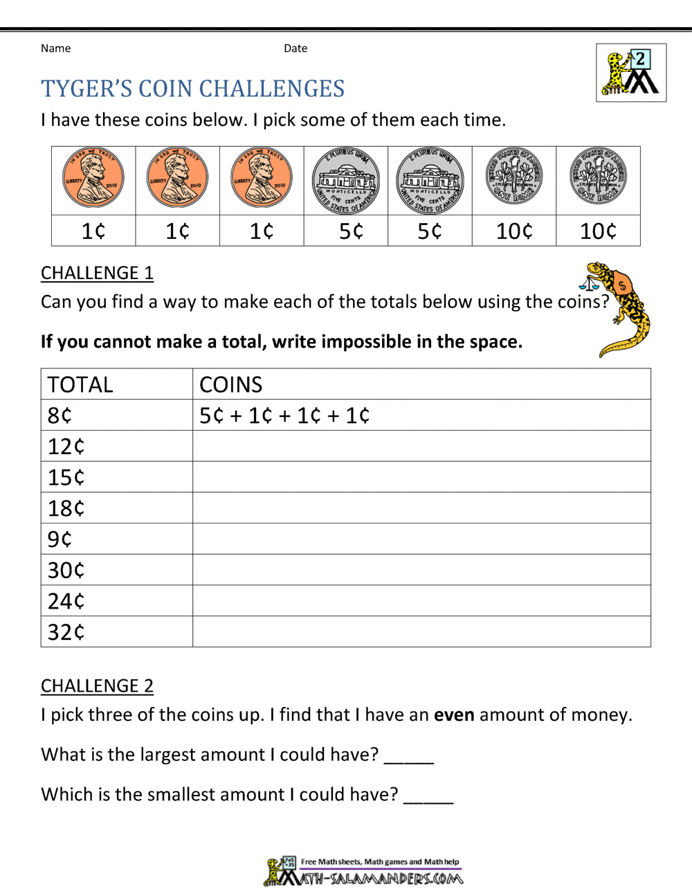 Second Grade Math Problems Second Grade Math Problems