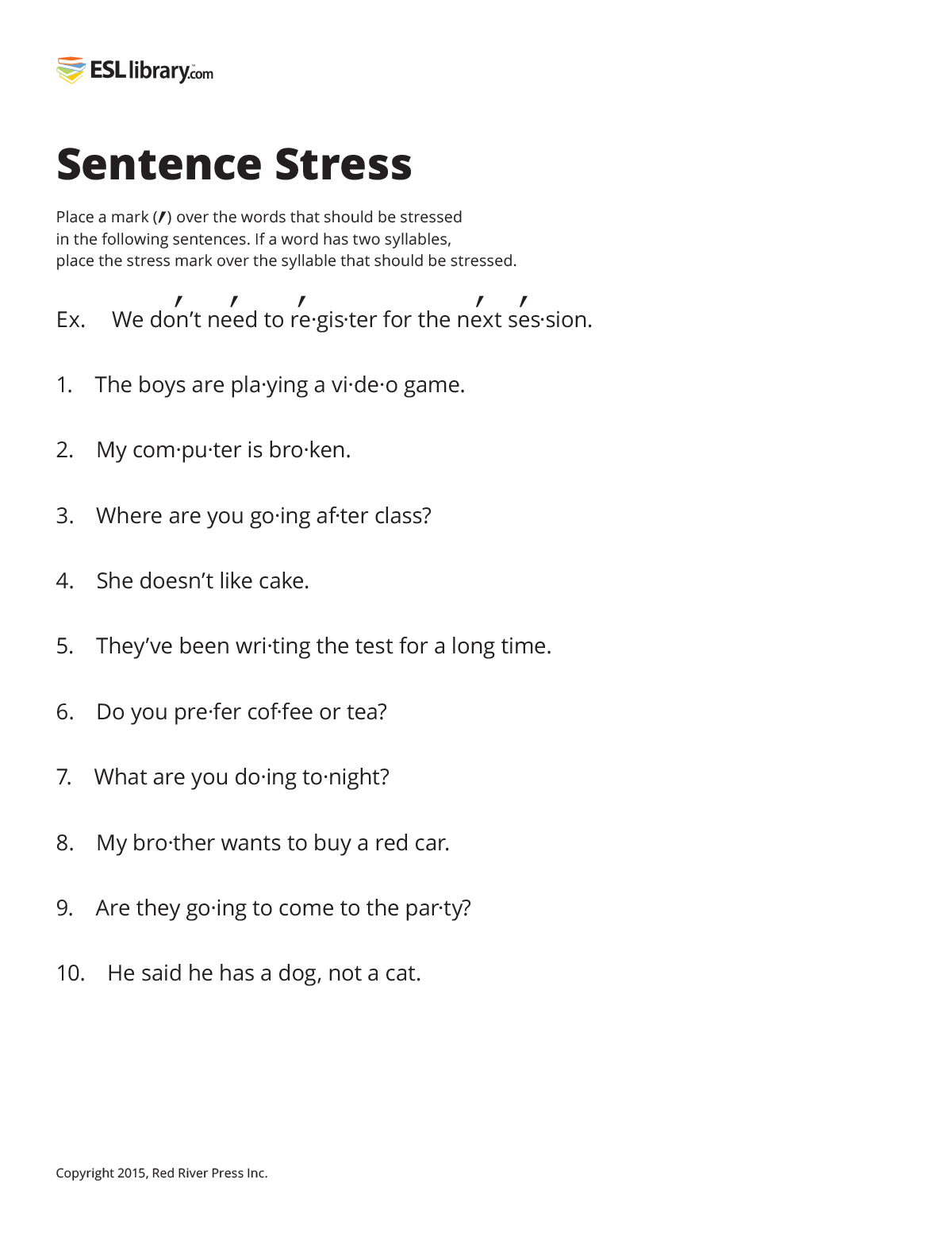 Sentence Stress In The English Language Ellii Blog Ellii Formerly ESL Library