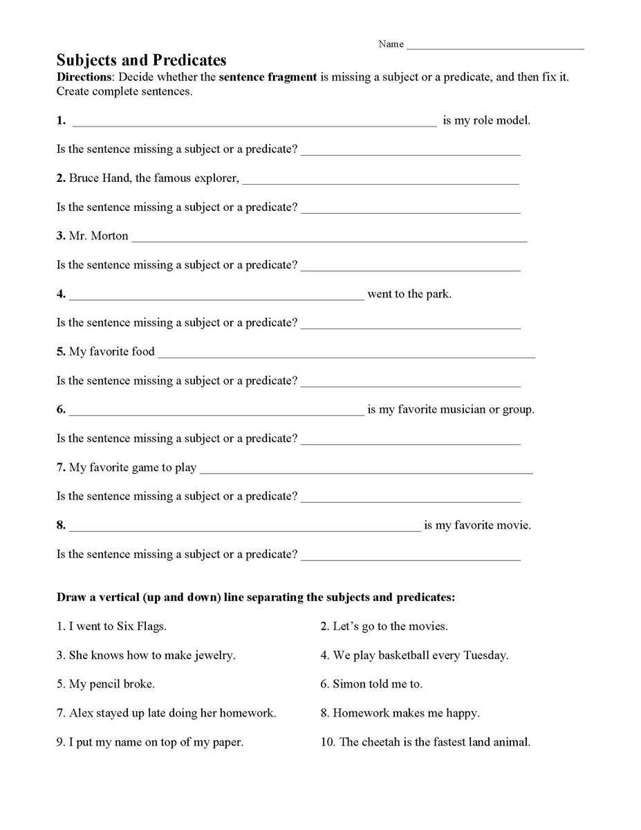 Sentence Types Worksheet Sentence Structure Activity