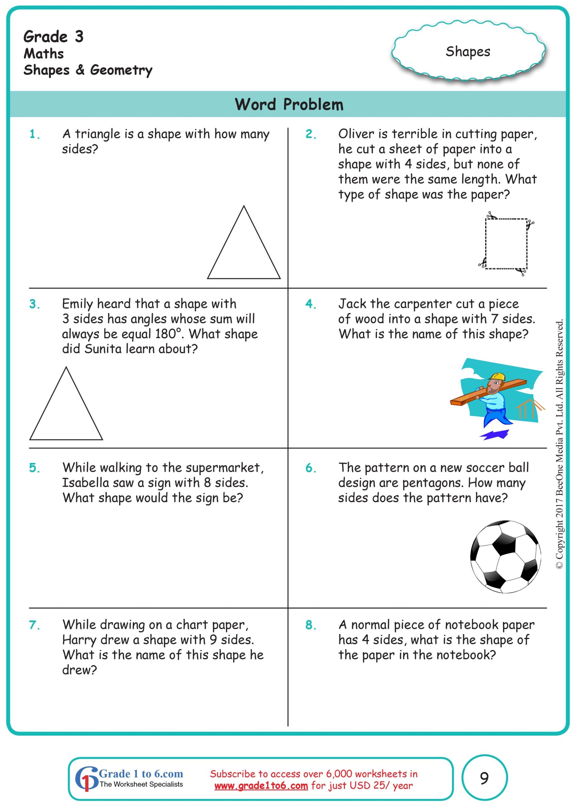 Shapes Worksheet Word Problems Grade 3 Math Math Word Problems Worksheets Library Shapes Worksheet Word Problems Grade 3 Math Math Word Problems Worksheets Library