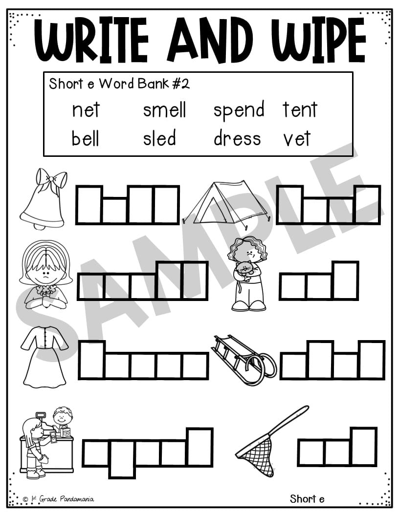 Short E Worksheets Phonics Activities 1st Grade Pandamania Short E Worksheets Phonics Activities 1st Grade Pandamania