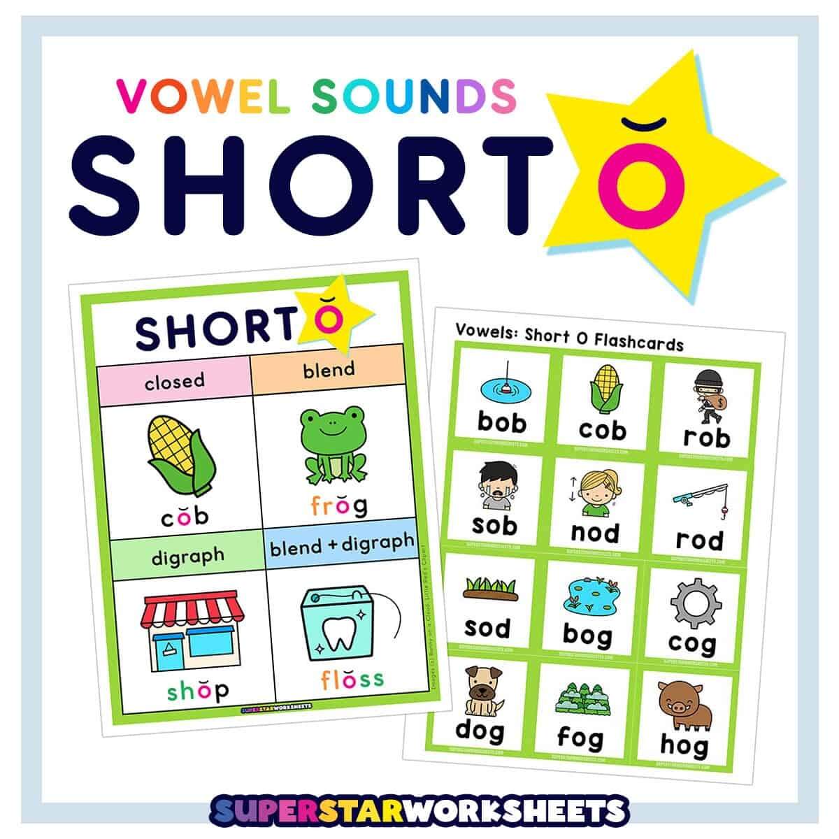 Short O Words Superstar Worksheets