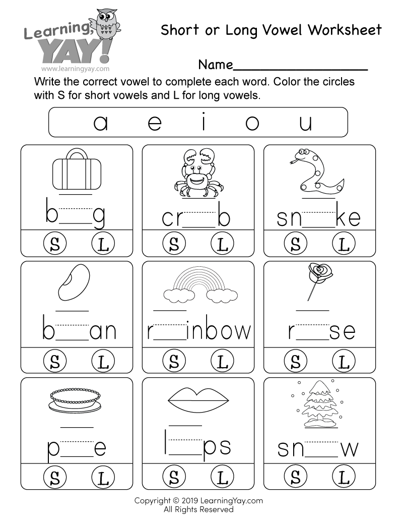 Short Or Long Vowel Worksheet For 1st Grade Free Printable Two Syllable Word Building Sorts Open And Closed Syllables Classful