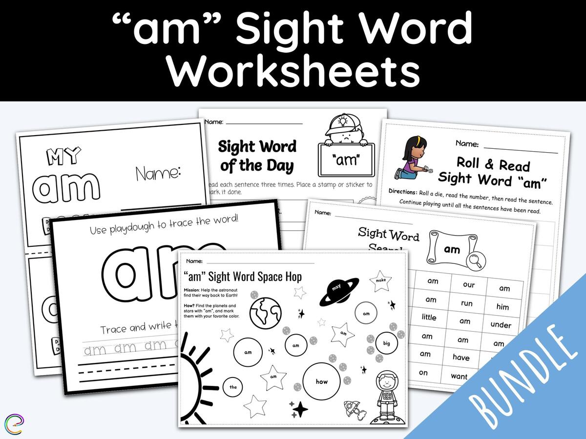 Sight Word Am 1st Grade Worksheets Home Schooling Kindergarten Learning Activities Reading Printable Sight Words Teaching Resources Etsy Sight Word Am 1st Grade Worksheets Home Schooling Kindergarten Learning Activities Reading Printable Sight Words Teaching Resources Etsy