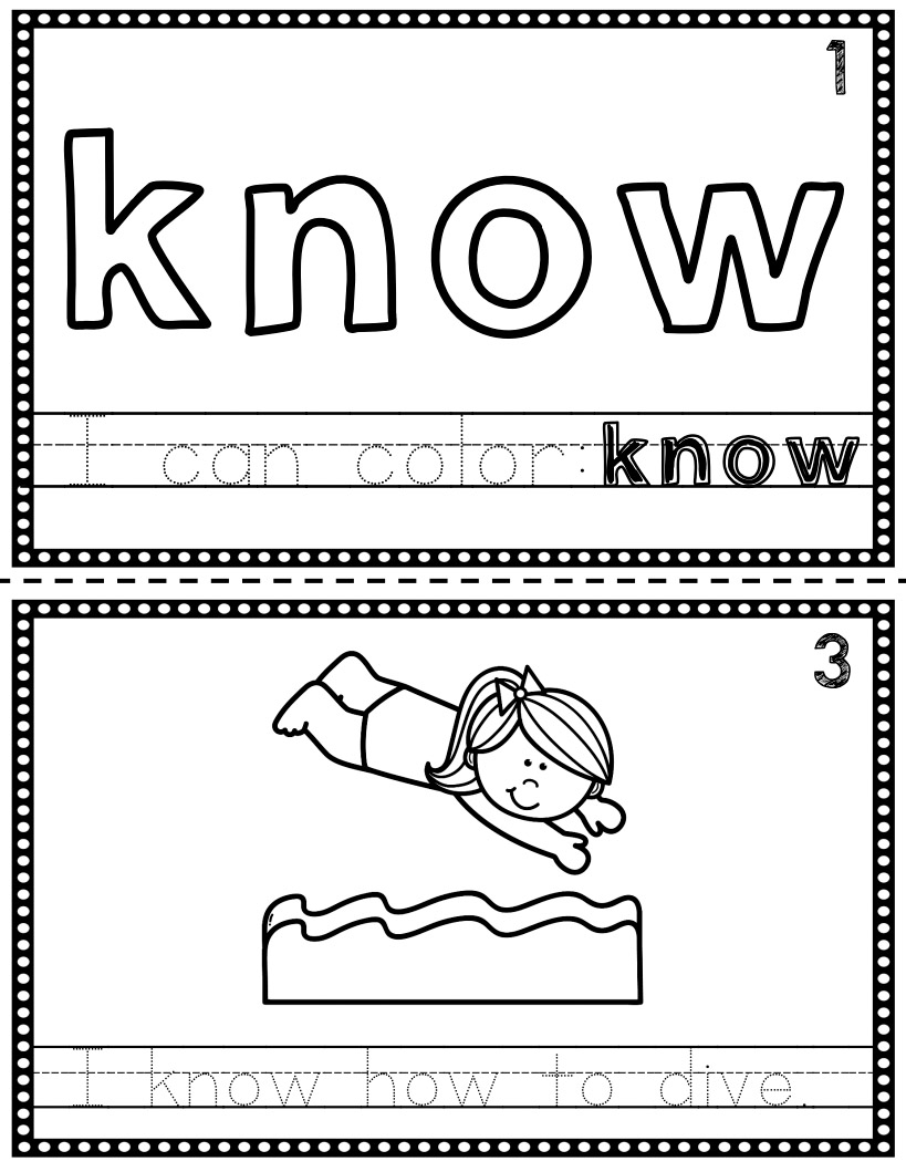 Sight Word Flip Book Flipbook KNOW Made By Teachers Sight Word Flip Book Flipbook KNOW Made By Teachers