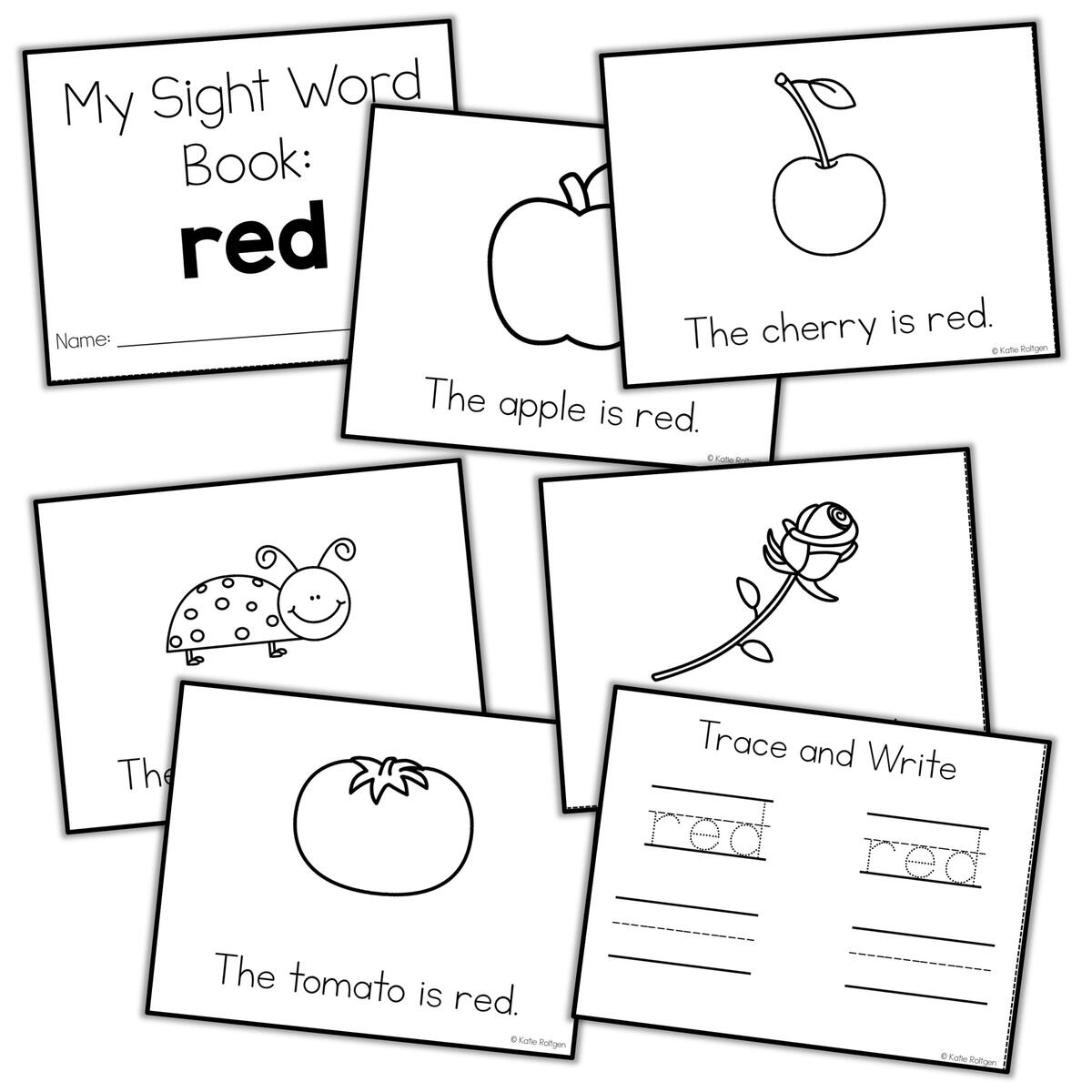 Sight Word Mini Book Red Katie Roltgen Teaching Sight Word Mini Book Red Katie Roltgen Teaching