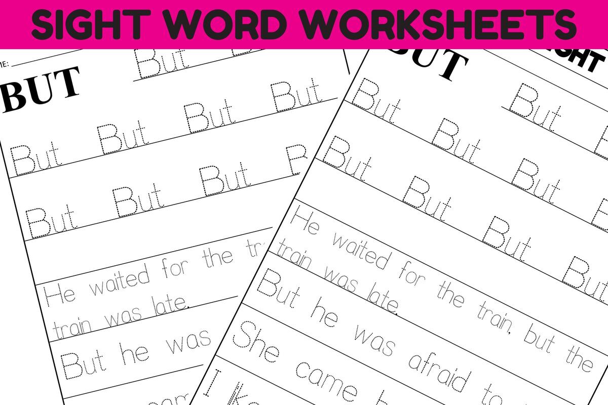 Sight Word Practice Worksheet But Graphic By Sarita Kidobolt Creative Fabrica
