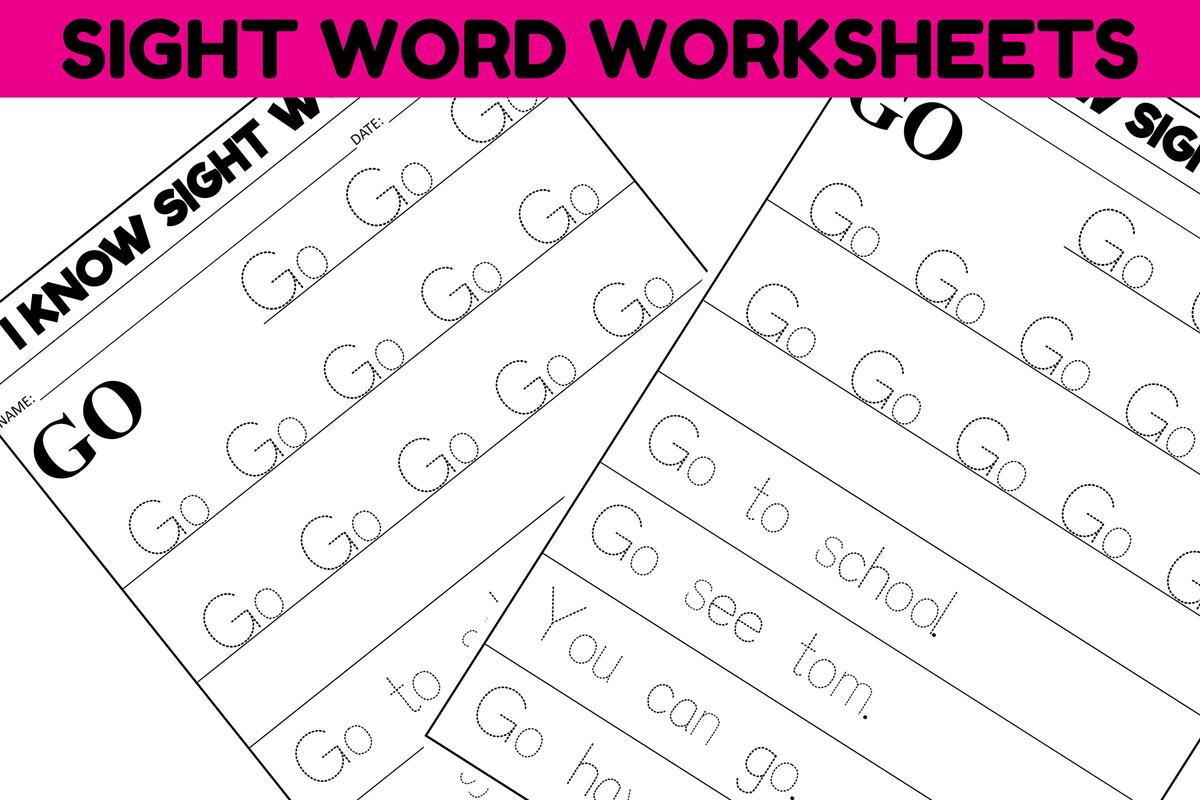 Sight Word Practice Worksheet GO Graphic By Sarita Kidobolt Creative Fabrica Sight Word Practice Worksheet GO Graphic By Sarita Kidobolt Creative Fabrica