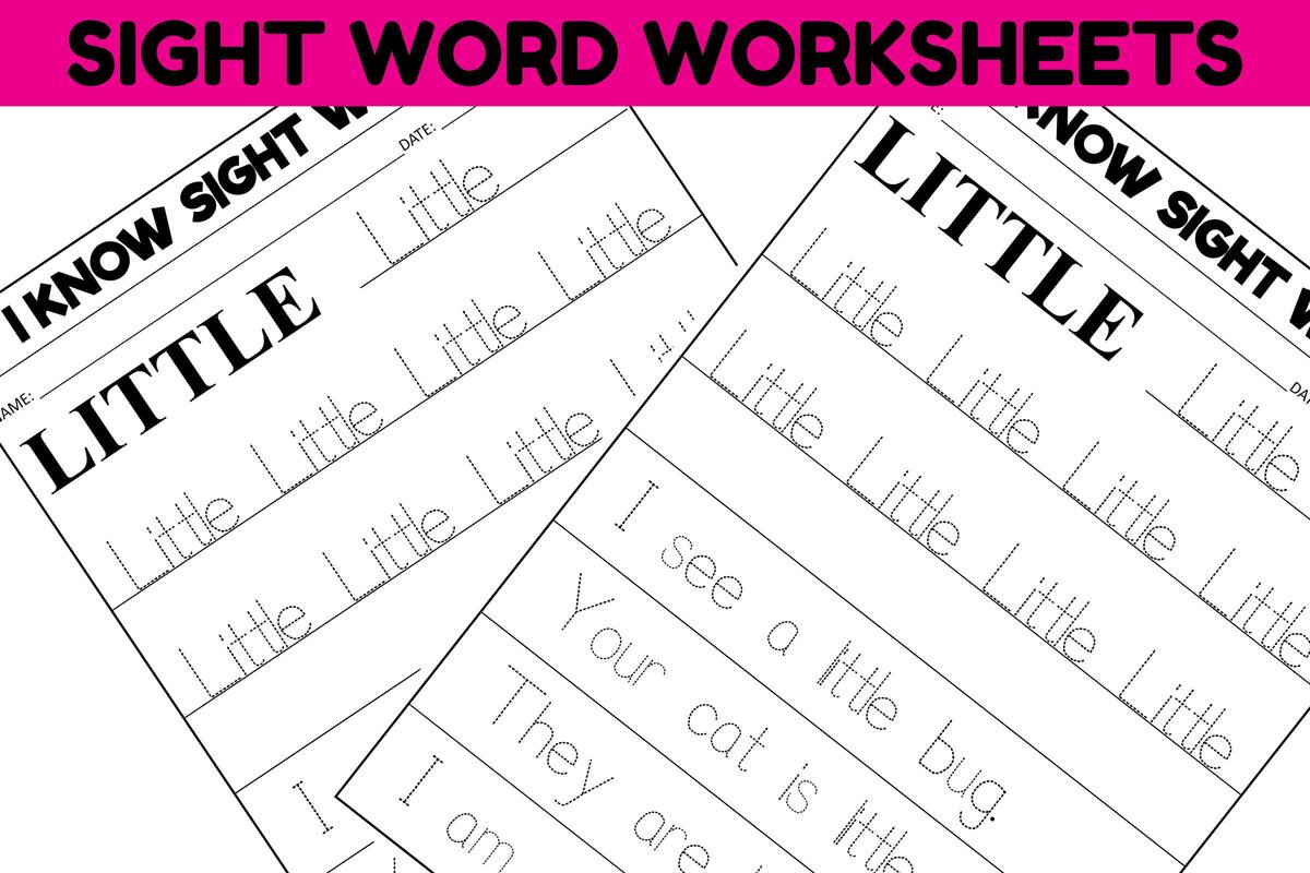 Sight Word Practice Worksheet LITTLE Graphic By Sarita Kidobolt Creative Fabrica Sight Word Practice Worksheet LITTLE Graphic By Sarita Kidobolt Creative Fabrica