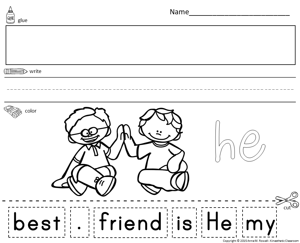 Sight Word Sentence Read Write And Cut And Paste Worksheets Print And Digital Made By Teachers Sight Word Sentence Read Write And Cut And Paste Worksheets Print And Digital Made By Teachers