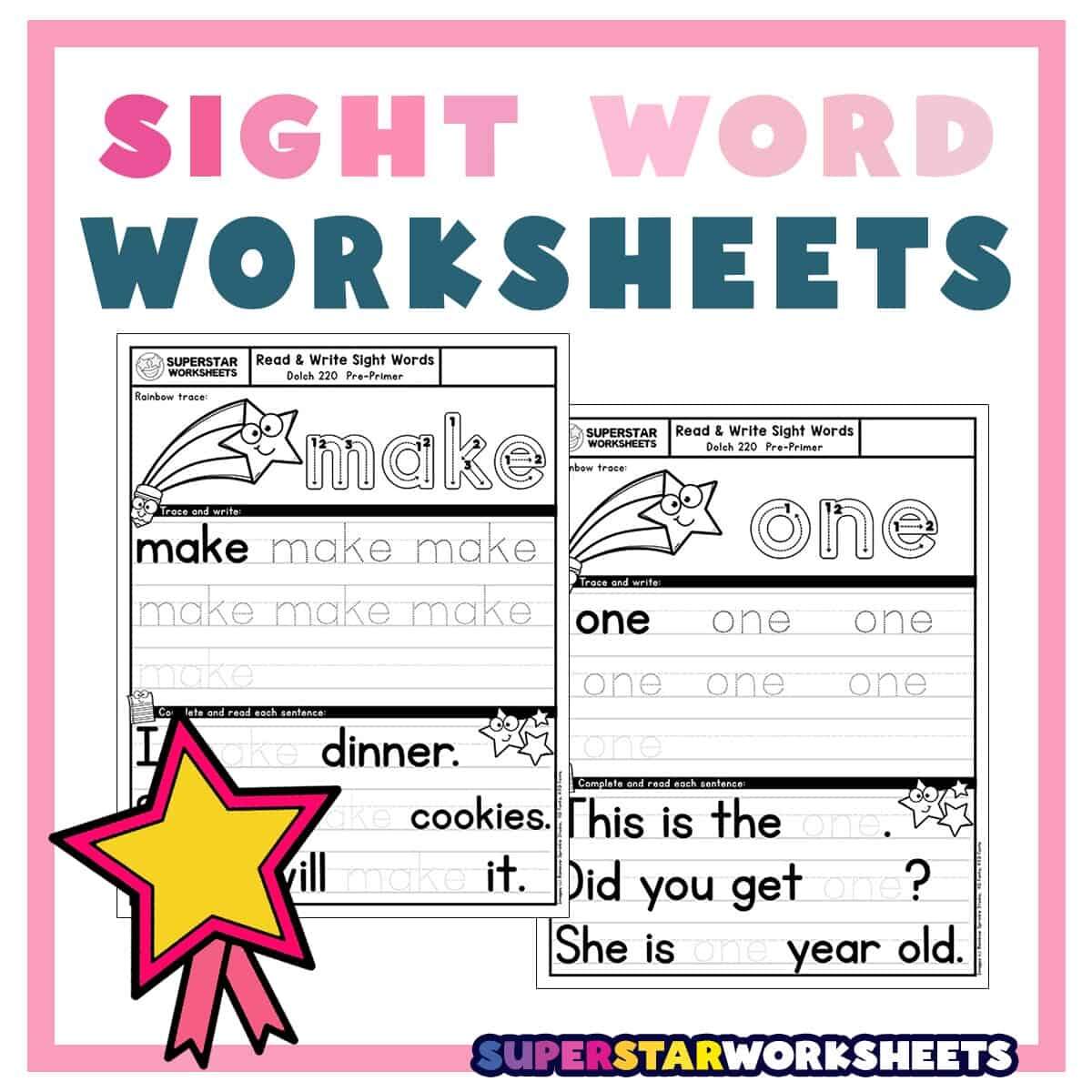 Sight Word Tracing Worksheets Superstar Worksheets Sight Word Tracing Worksheets Superstar Worksheets