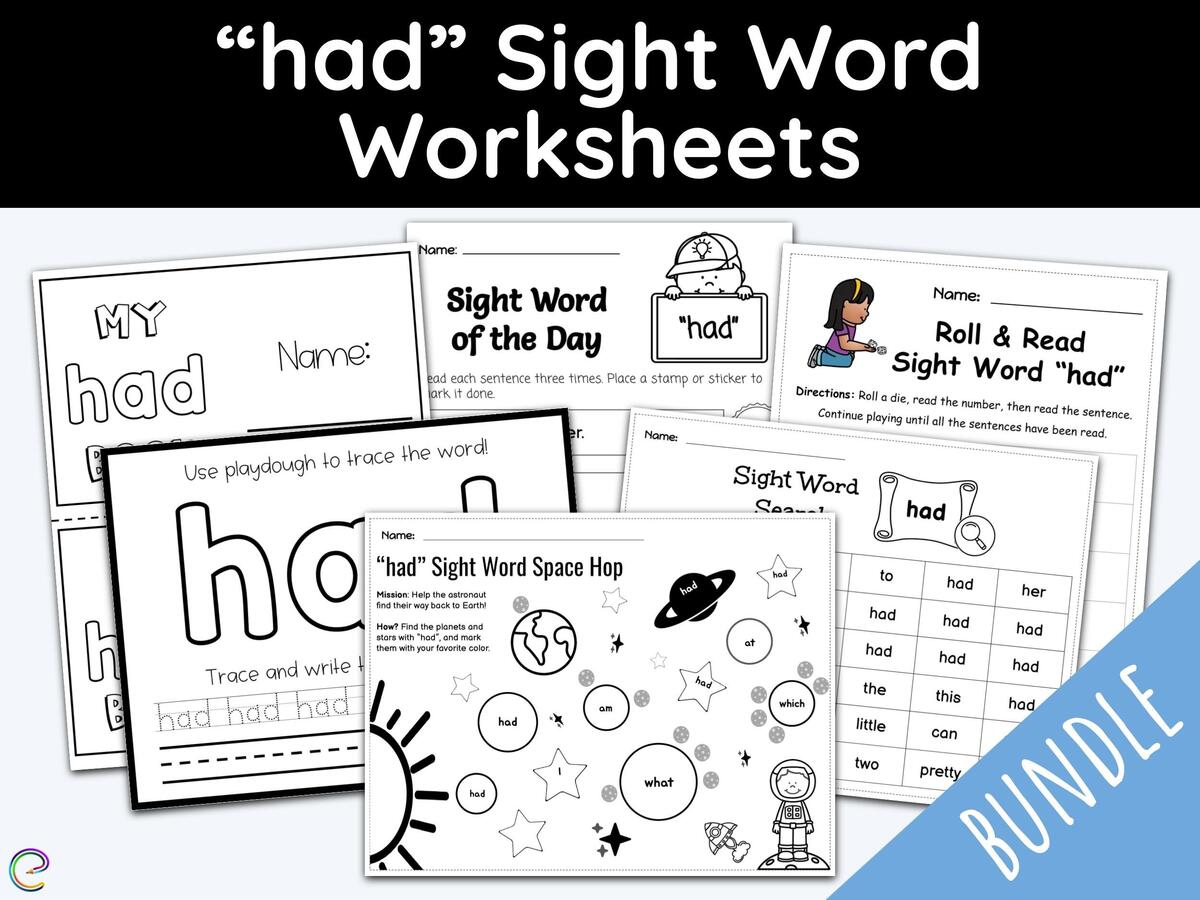 Sight Word Worksheet Printables Sight Word Had 1st Grade Kindergarten Worksheets Education Printables Homeschool Curriculum Dolch Etsy Sight Word Worksheet Printables Sight Word Had 1st Grade Kindergarten Worksheets Education Printables Homeschool Curriculum Dolch Etsy