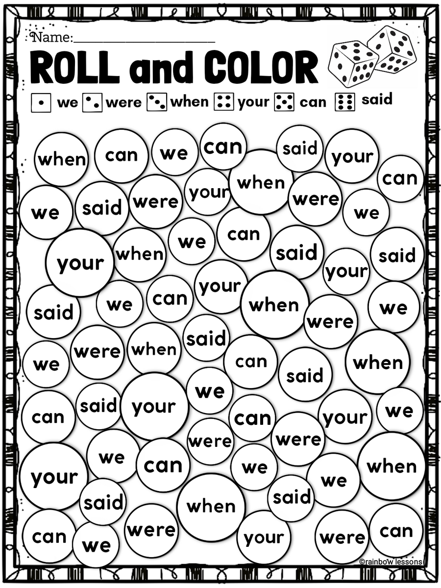 Sight Words Practice Frys First 100 Sight Words Made By Teachers Sight Words Practice Frys First 100 Sight Words Made By Teachers