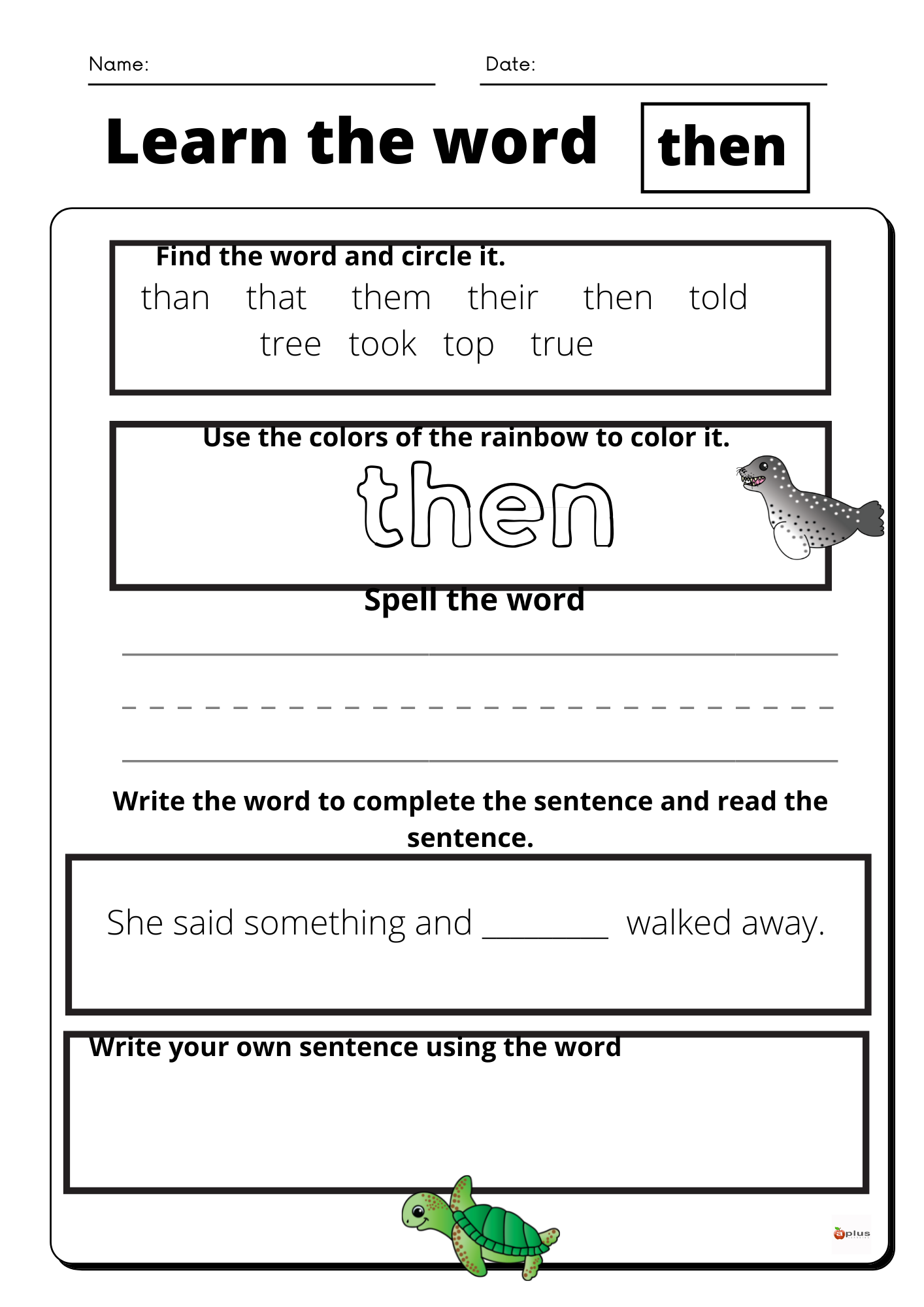 Sight Word Flip Book Flipbook THEN Made By Teachers
