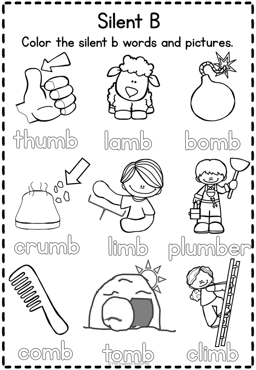 Silent Letter Worksheet Freebie Made By Teachers Silent Letter B Worksheets And Activities Teaching Resources
