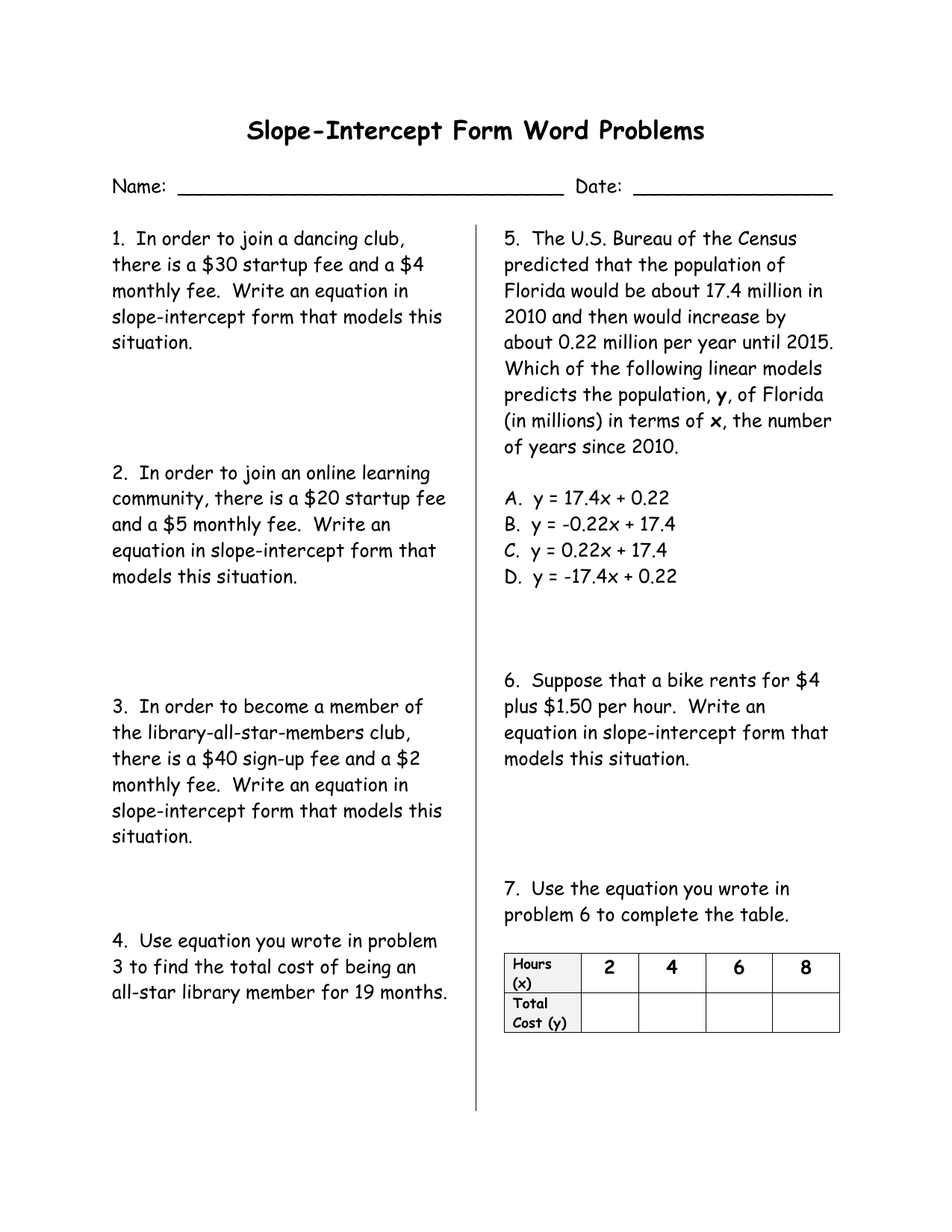 Linear Equation Word Problems Applications And Examples Studocu