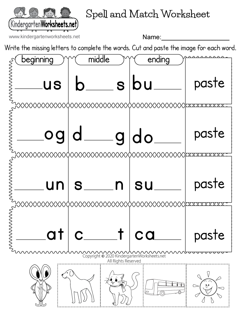 Spell And Match Worksheet Free Printable Digital PDF Free Printable Rhyming Match Up Game Worksheet