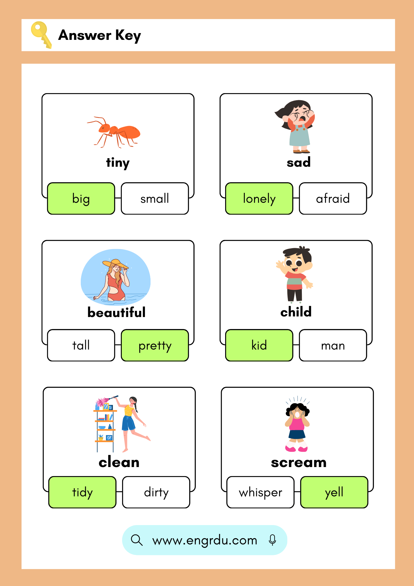 Synonyms And Antonyms Worksheets With PDF Engrdu Synonyms And Antonyms Worksheets With PDF Engrdu
