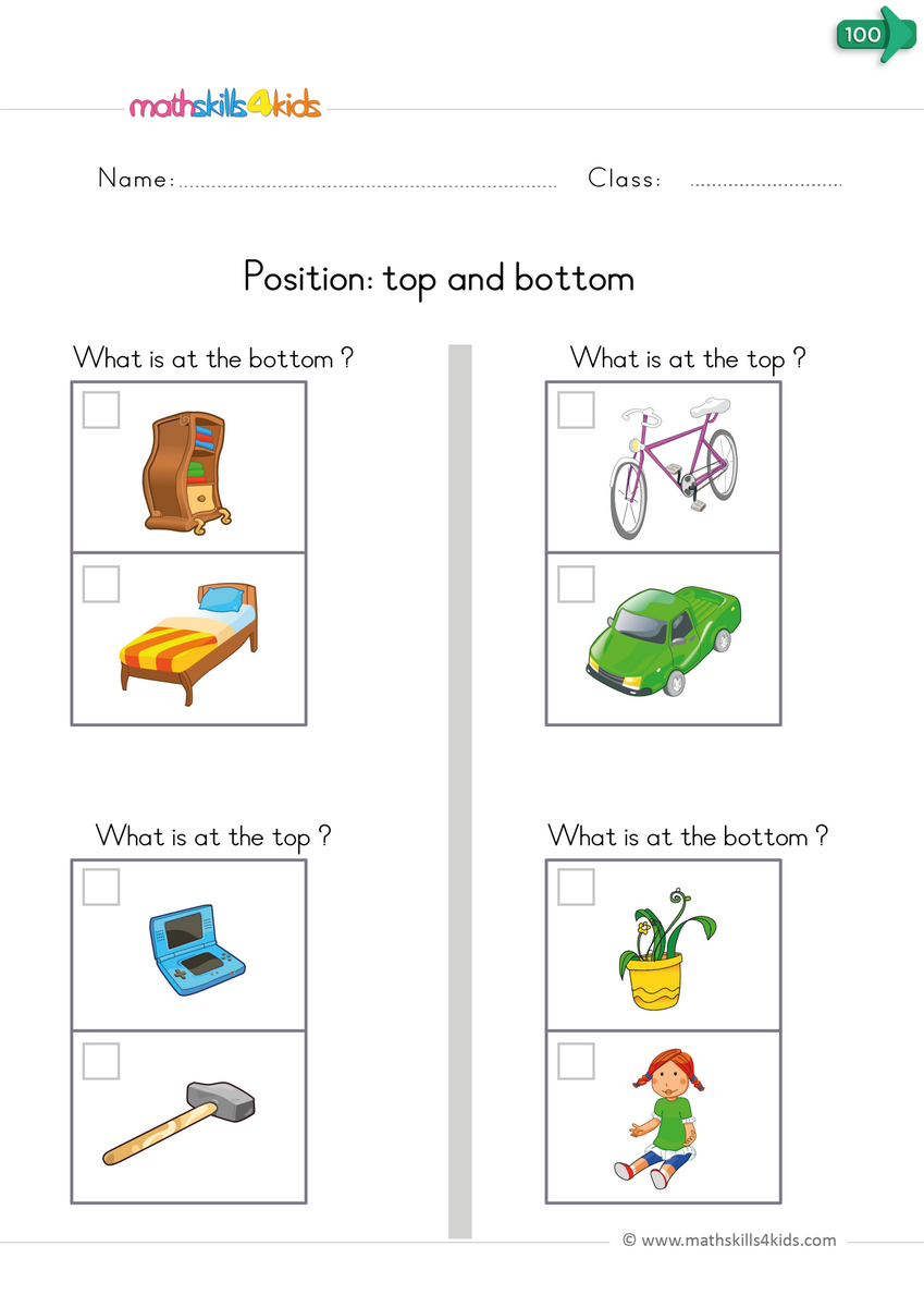 Teaching Positional Words To Kinders Worksheets And Activities Worksheets Library