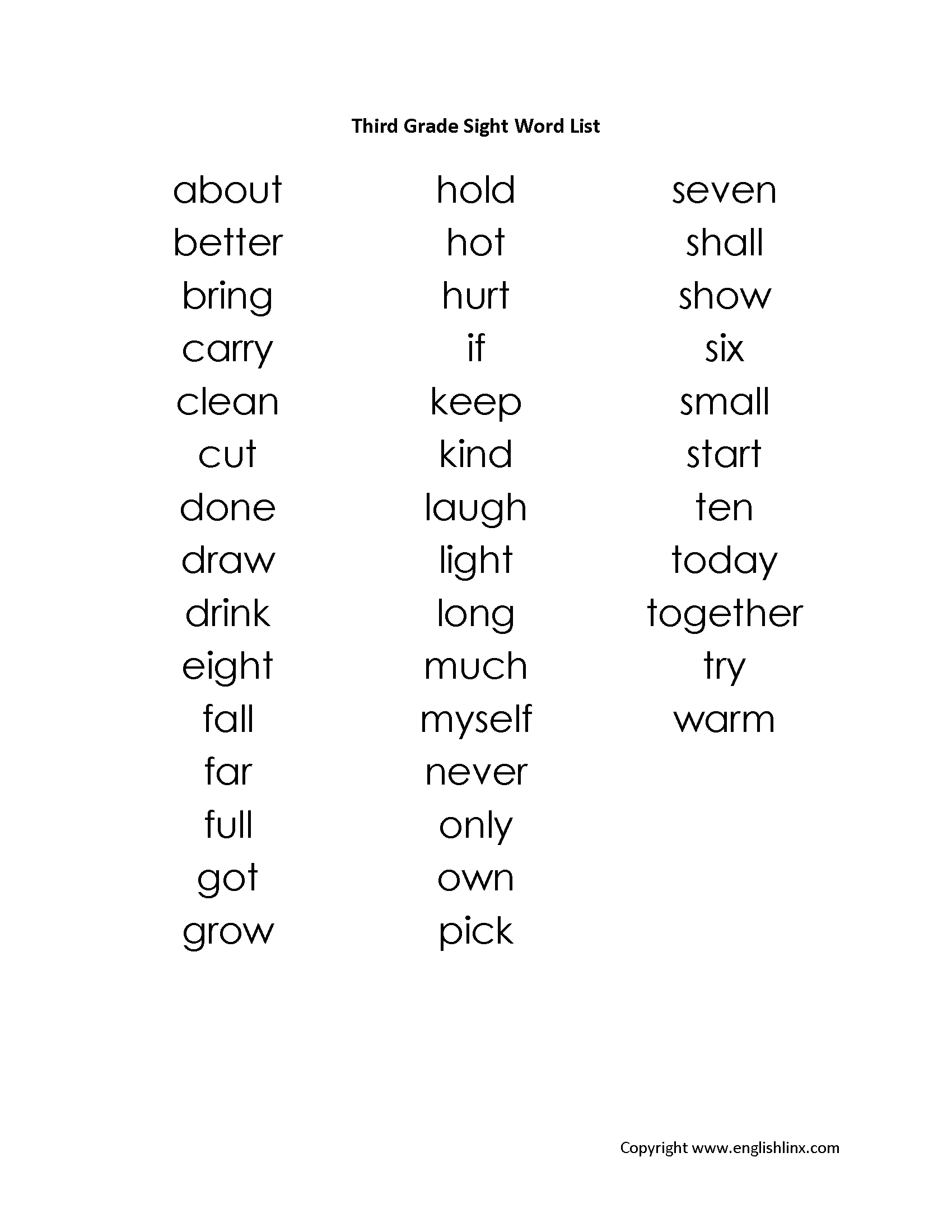 Third Grade Spelling Worksheets Third Grade Spelling Words List Worksheets