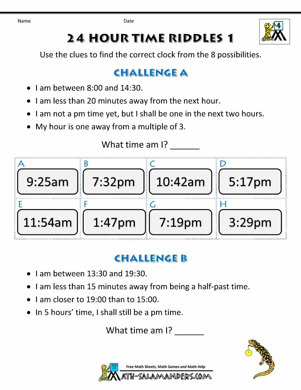Time Word Problems Worksheets Time Riddles Harder Time Word Problems Worksheets Time Riddles Harder