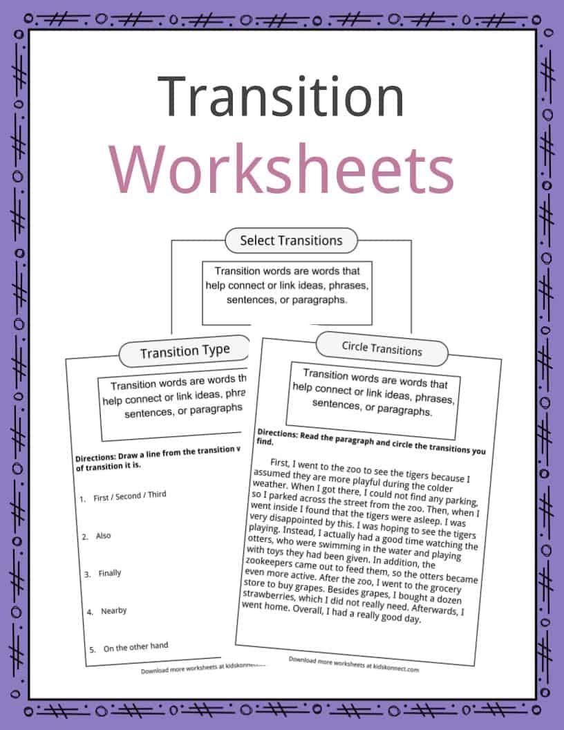 Transition Words Facts Worksheets Examples Definition Worksheets Library Transition Words Facts Worksheets Examples Definition Worksheets Library