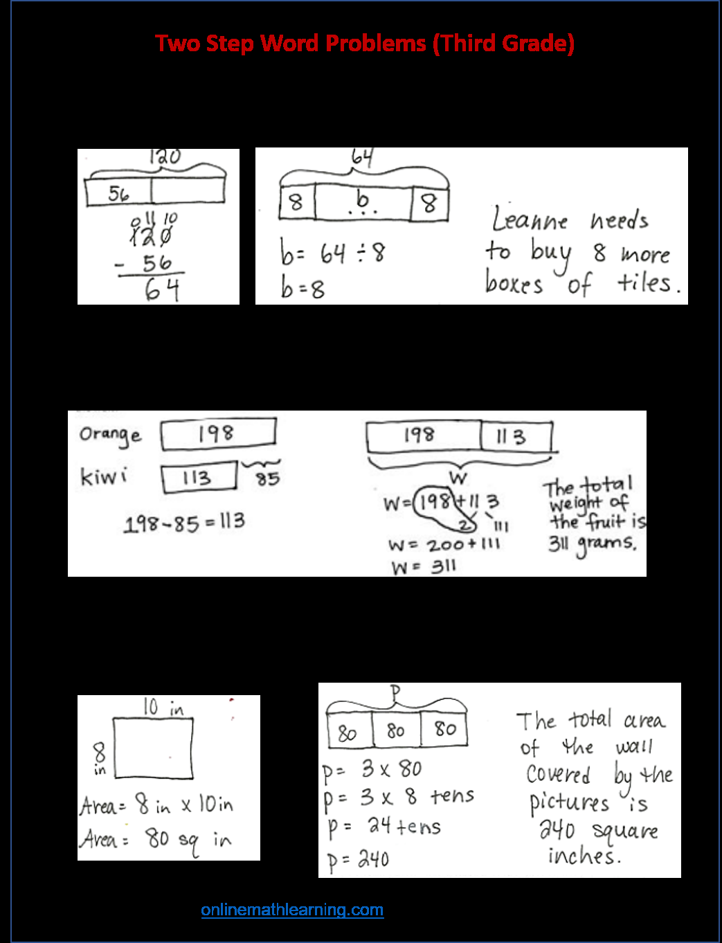 Two Step Word Problems Examples Solutions Worksheets Games Activities Two Step Word Problems Examples Solutions Worksheets Games Activities
