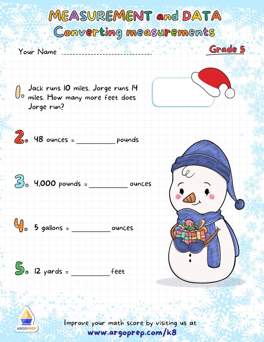 Unit Conversion Word Problems Worksheet With Answers ArgoPrep