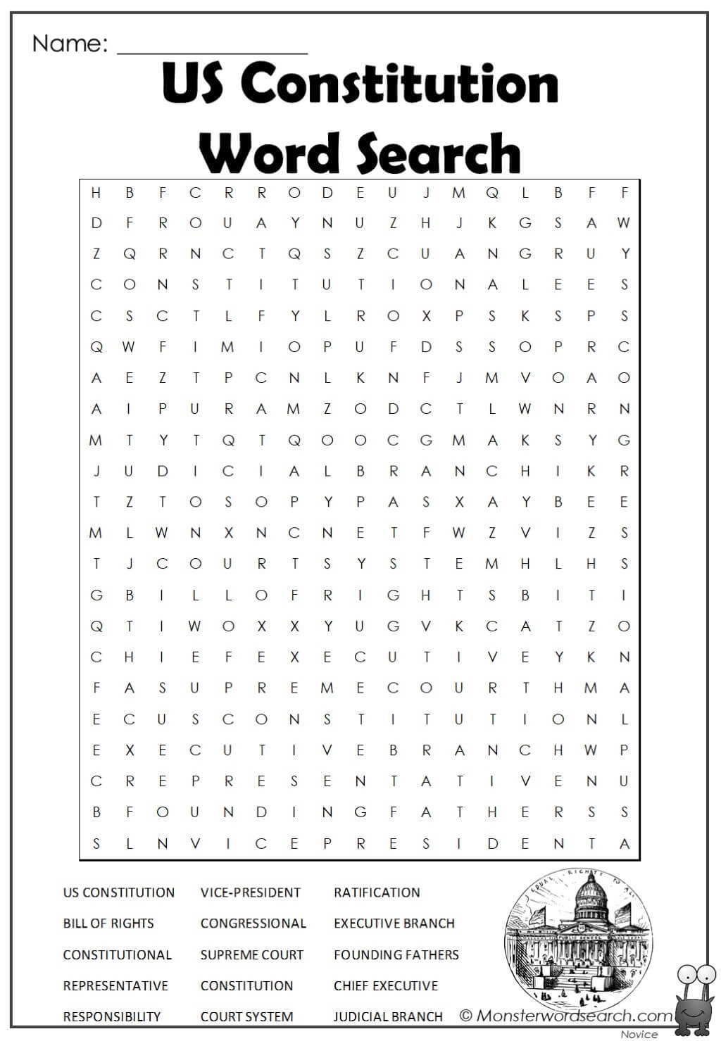 Us Constitution Word Search 2 Monster Word Search Worksheets Library Us Constitution Word Search 2 Monster Word Search Worksheets Library