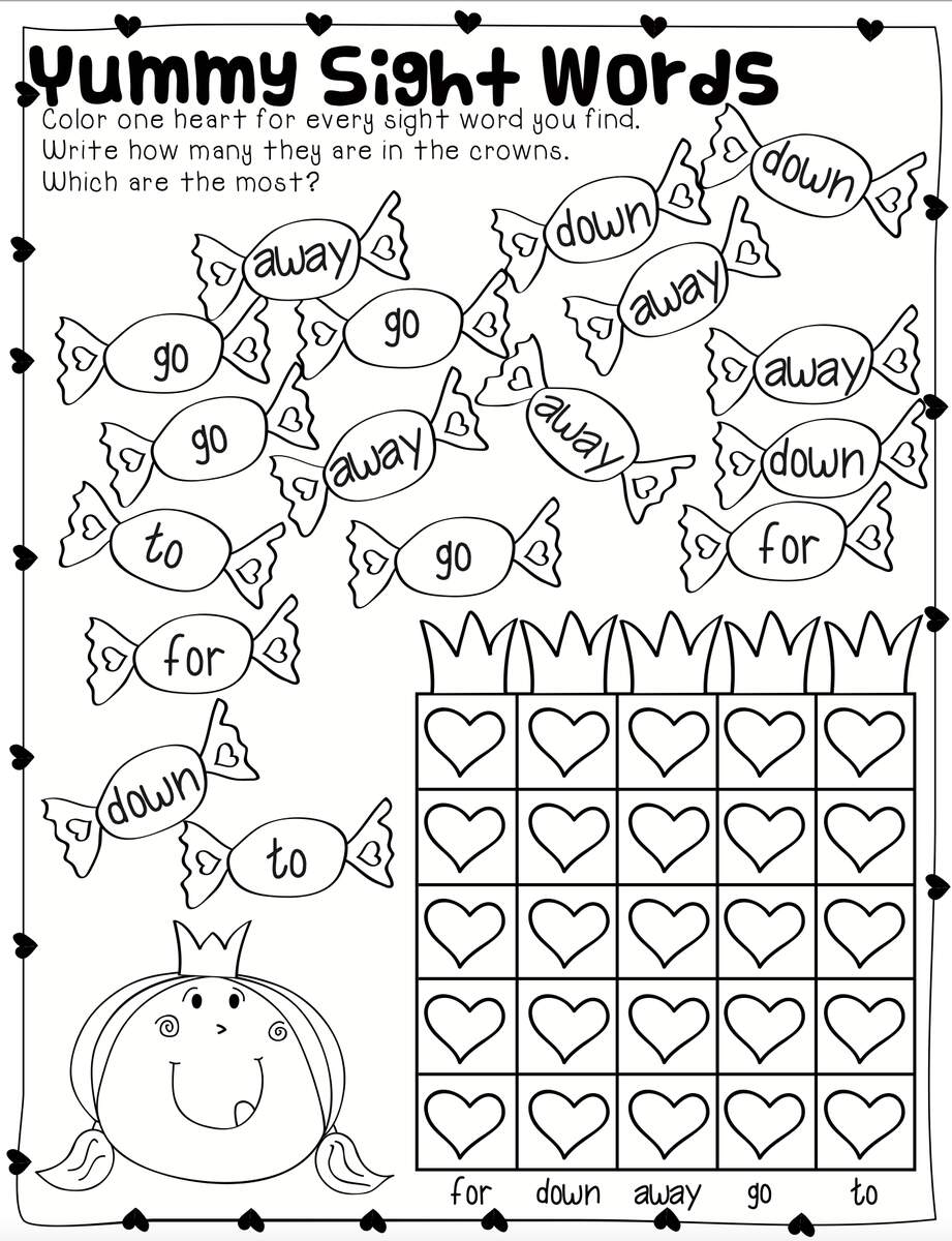 Valentine S Day Find And Graph Sight Words By Teach Simple Valentine S Day Find And Graph Sight Words By Teach Simple