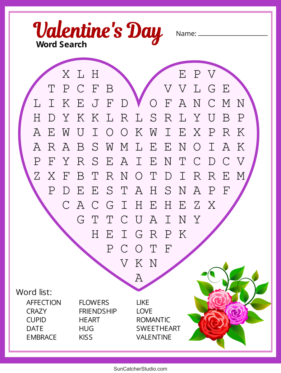 Valentine S Day Word Search Free Printable PDF Puzzles Free Printables Lettering SVG Files Tools Apps Valentine S Day Word Search Free Printable PDF Puzzles Free Printables Lettering SVG Files Tools Apps